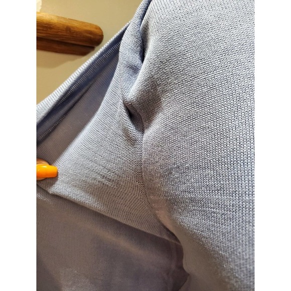 Croft & Barrow Women's Blue Acrylic Round Neck Long Sleeve Pullover Sweater XL - Picture 5 of 12